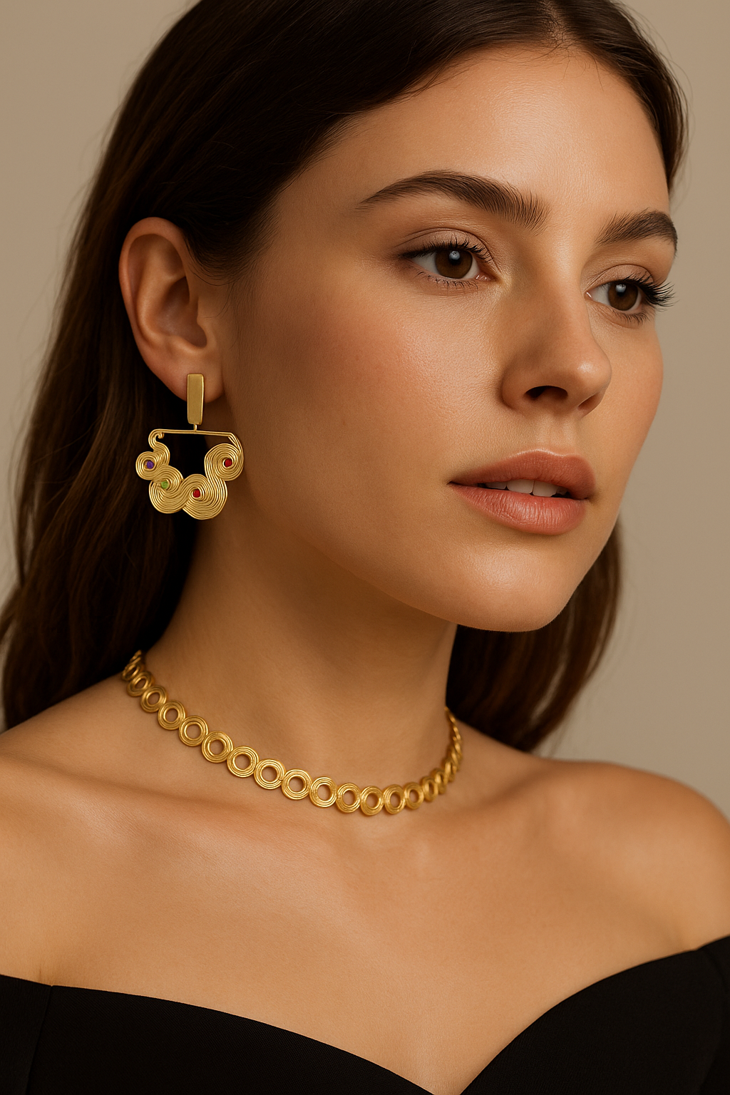 Boucles d’oreilles Oasis- Multi pierre