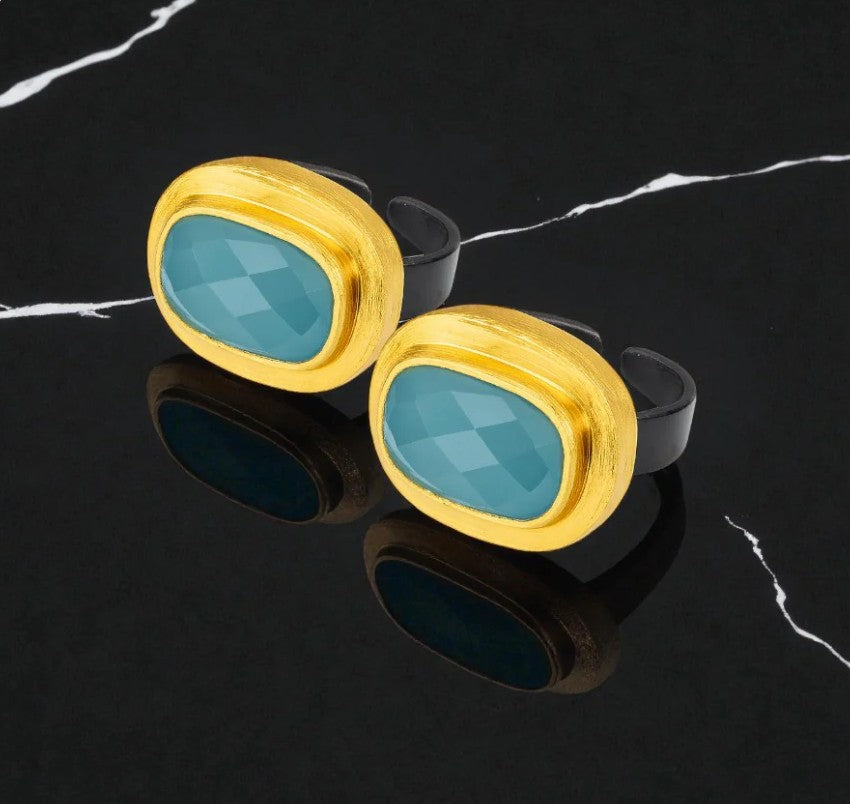 Anillo ROME Aguamarina