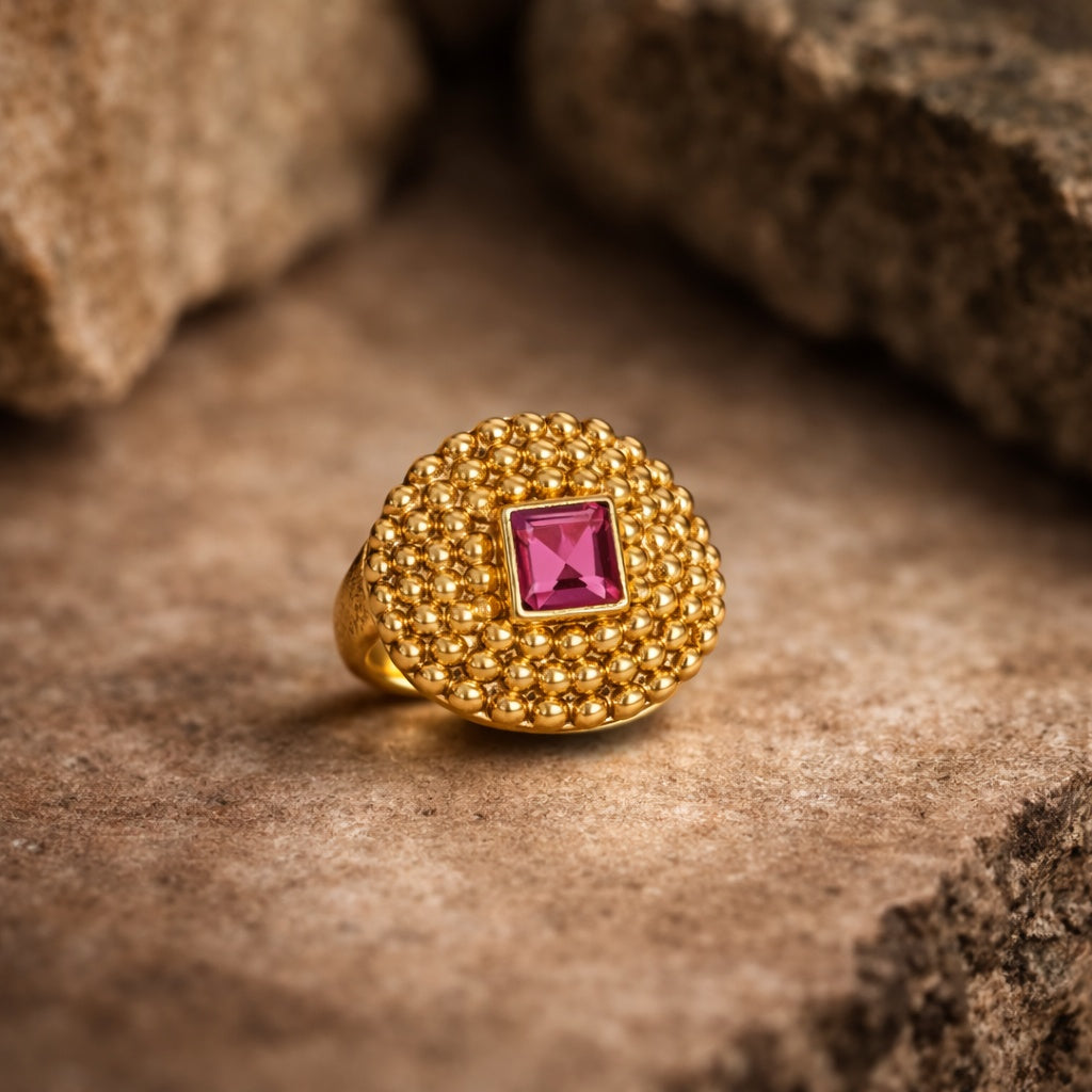 Bague Samarcande – Tourmaline rose