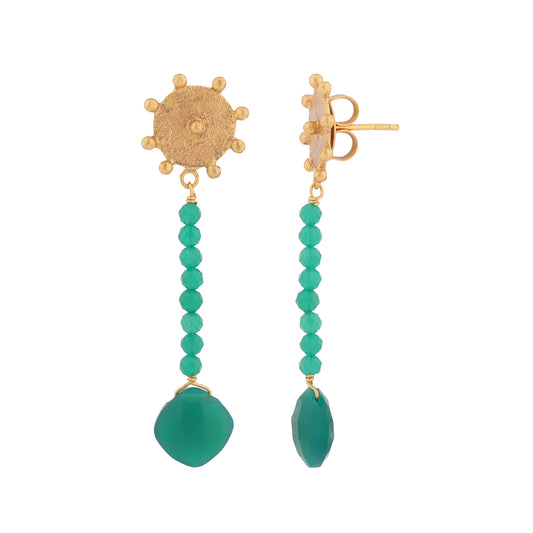 Boucles d’oreilles OSIRIS – Onyx vert