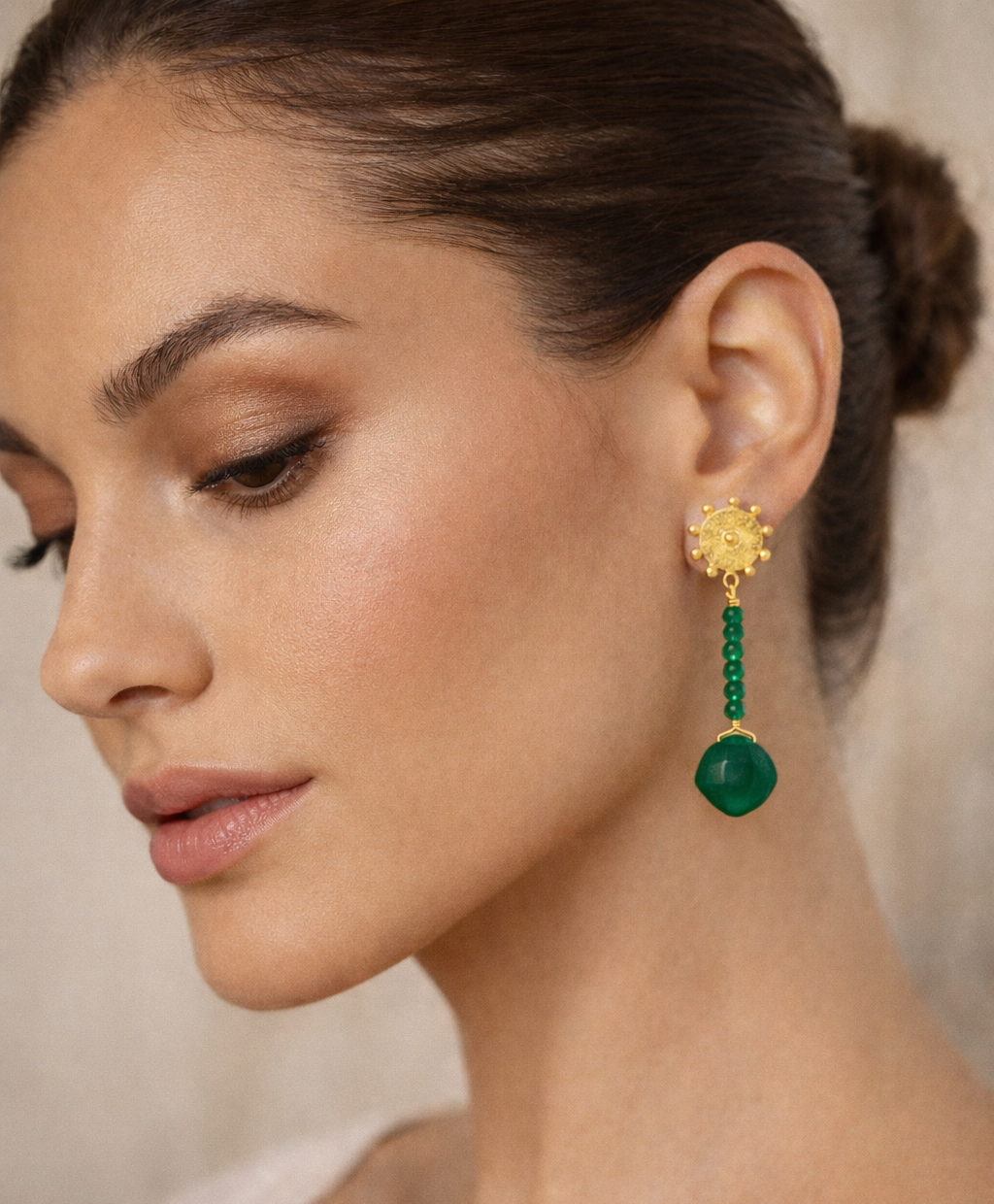 Boucles d’oreilles OSIRIS – Onyx vert