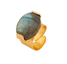 Load image into Gallery viewer, CONSTANTINOPLA LABRADORITE BAGUE/RING