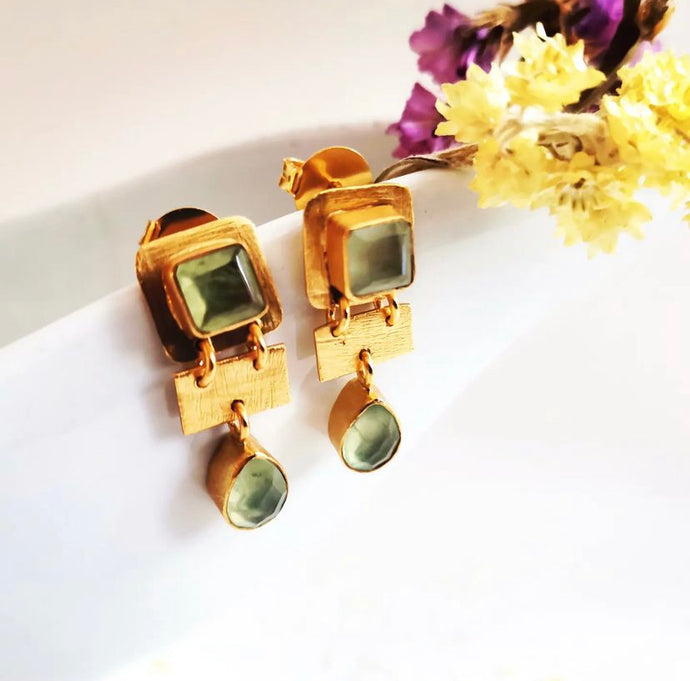 BORNEO GREEN BO/EARRINGS