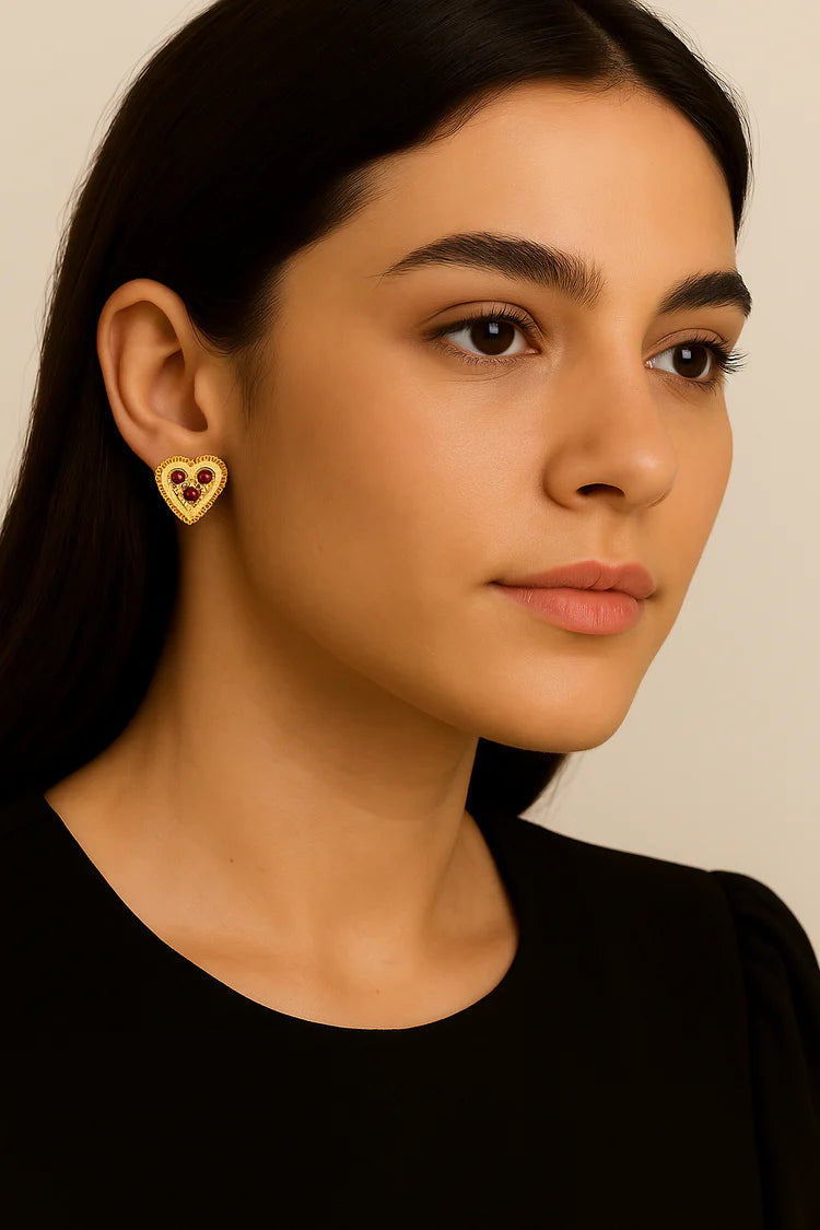 Boucles Vénus Grenat