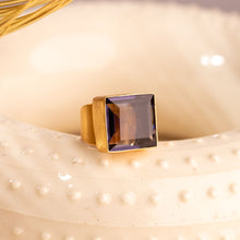 Load image into Gallery viewer, CUBE IOLITE RING