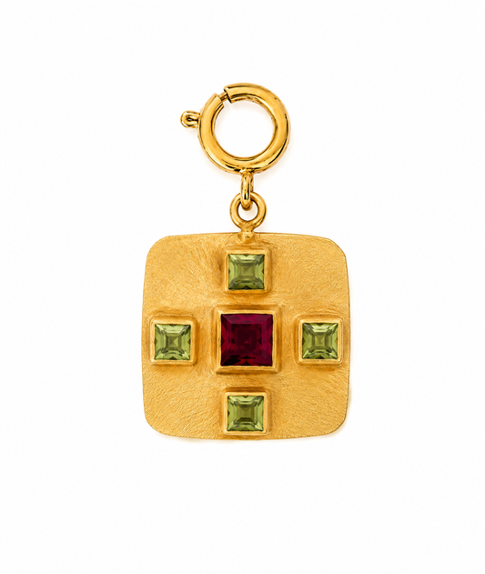Charm Byzantium - Grenat & Peridots