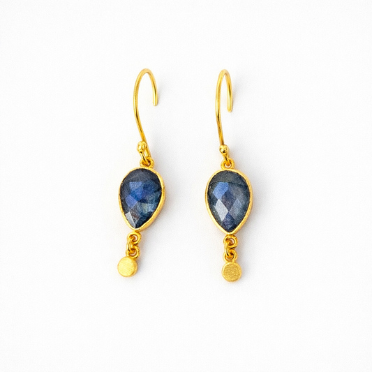 Boucles d’oreilles Mini Goutte – Labradorite
