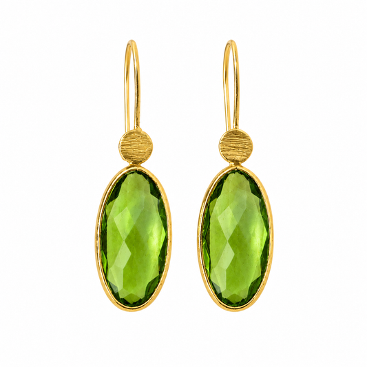 Boucles d'oreilles Aphrodite - Peridot