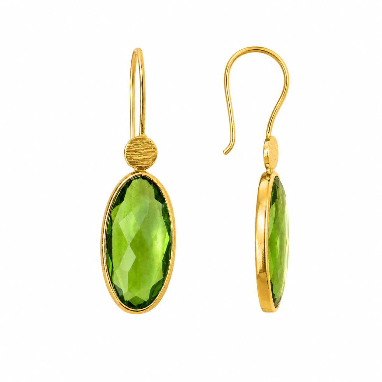 Boucles d'oreilles Aphrodite - Peridot