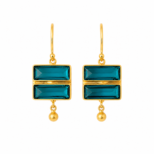 Boucles d'oreilles Selene- Apatite