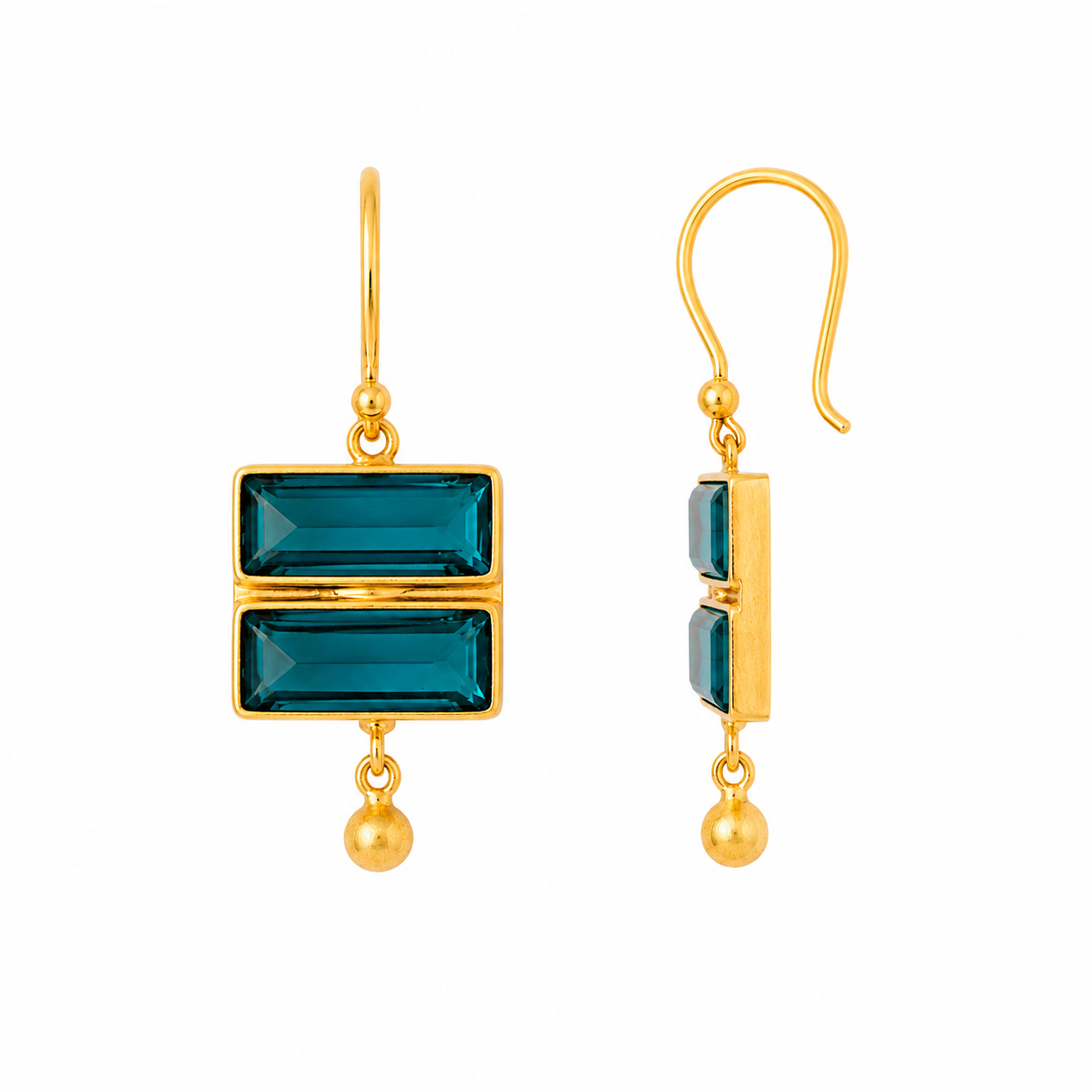Boucles d'oreilles Selene- Apatite