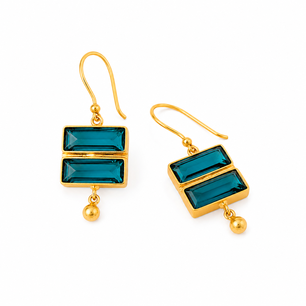 Boucles d'oreilles Selene- Apatite