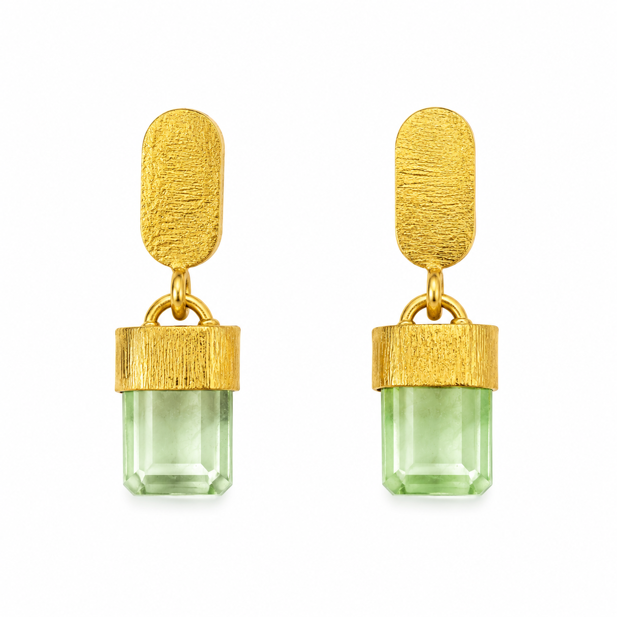 Boucles d'oreilles Lys - Prehnite