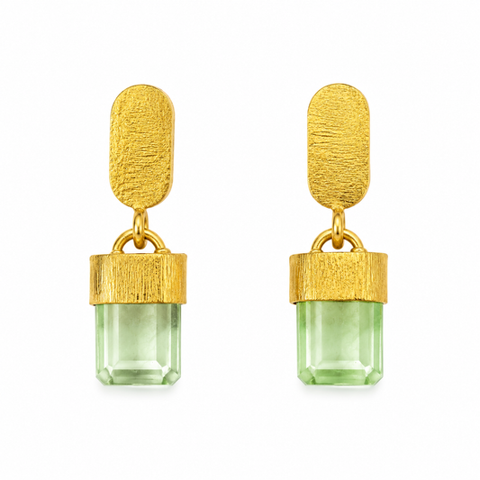 Boucles d'oreilles Lys - Prehnite