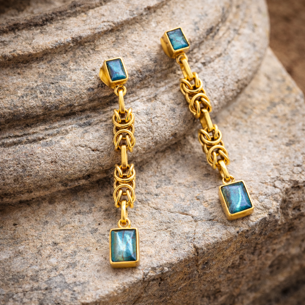 Boucles d’oreilles Vestige - Labradorite