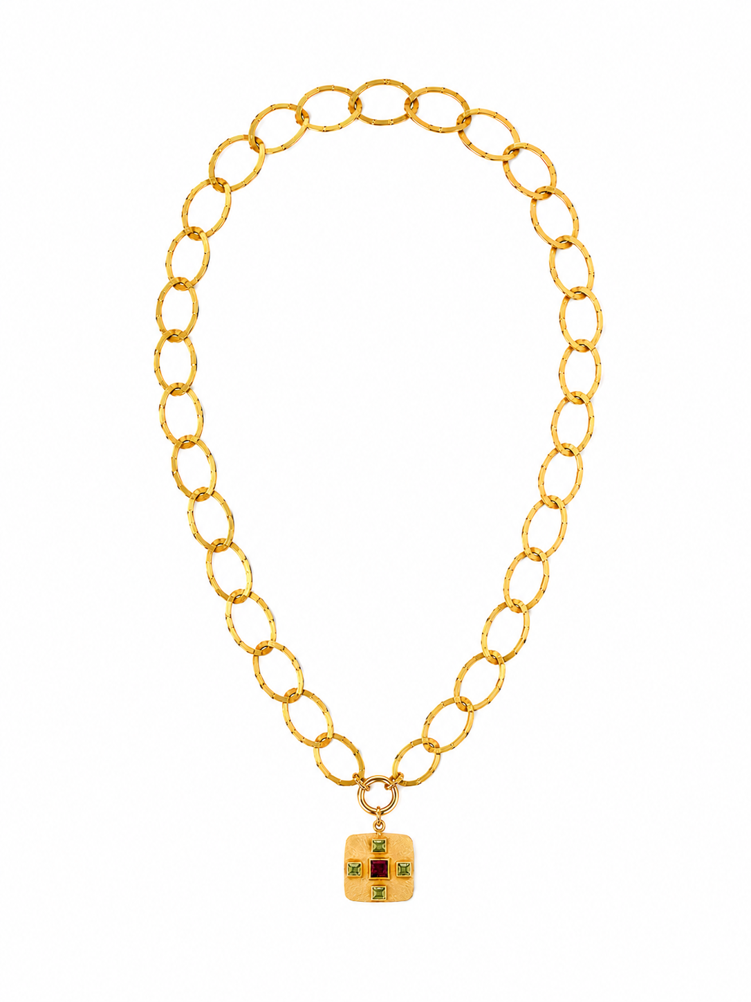 Charm Byzantium - Grenat & Peridots