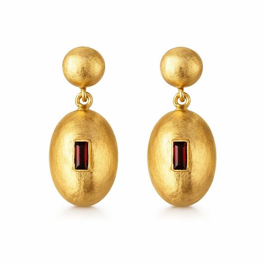 Pendientes RELICARIO Granate