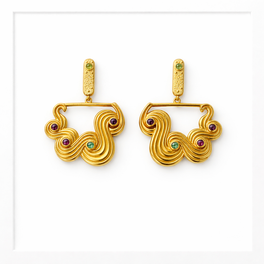 Boucles d’oreilles Oasis- Multi pierre