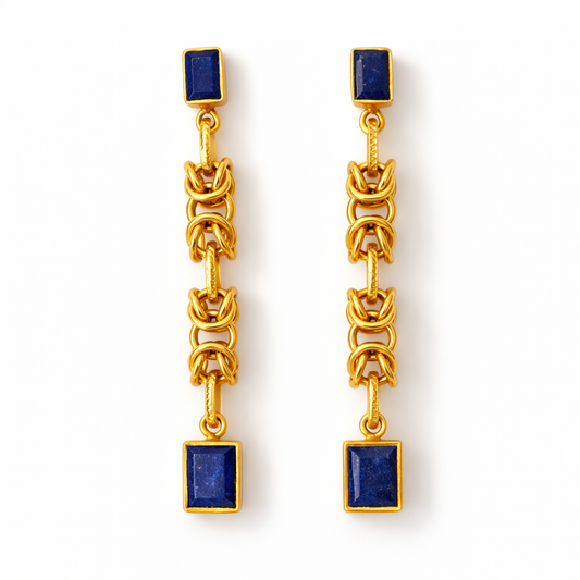Boucles d’oreilles Vestige – Lapis Lazuli