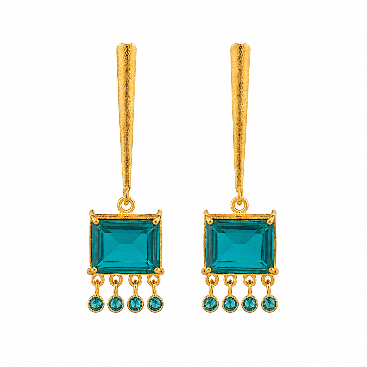 Boucles d’oreilles Nymphéa - Apatite