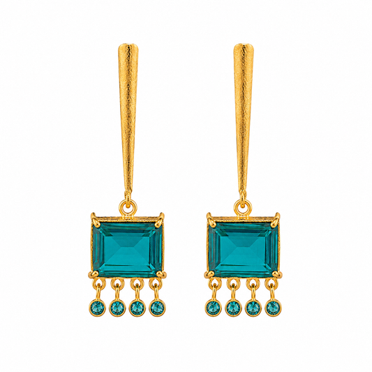 Boucles d’oreilles Nymphéa - Apatite
