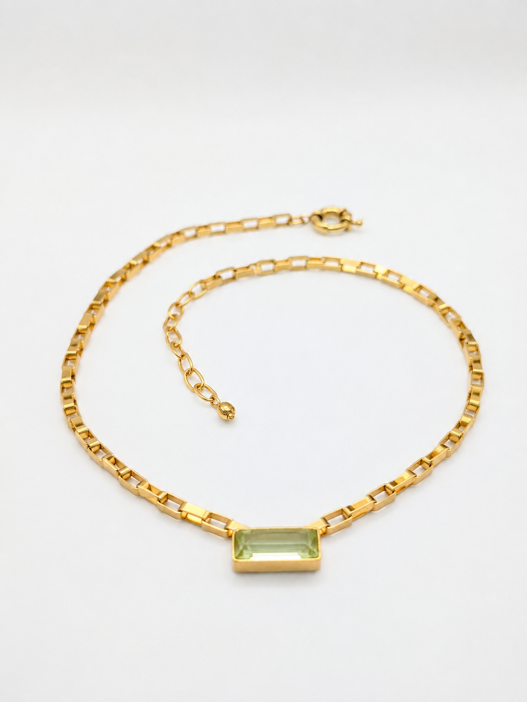Collier Lumière méditerranéenne - Prehenite