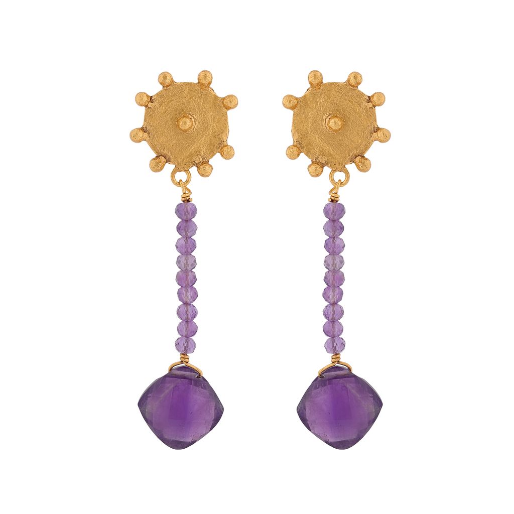 Boucles d’oreilles OSIRIS – Améthyste