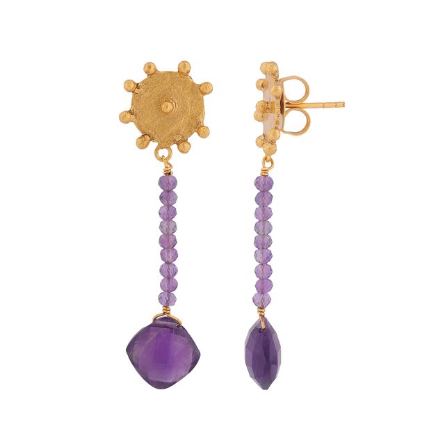 Boucles d’oreilles OSIRIS – Améthyste