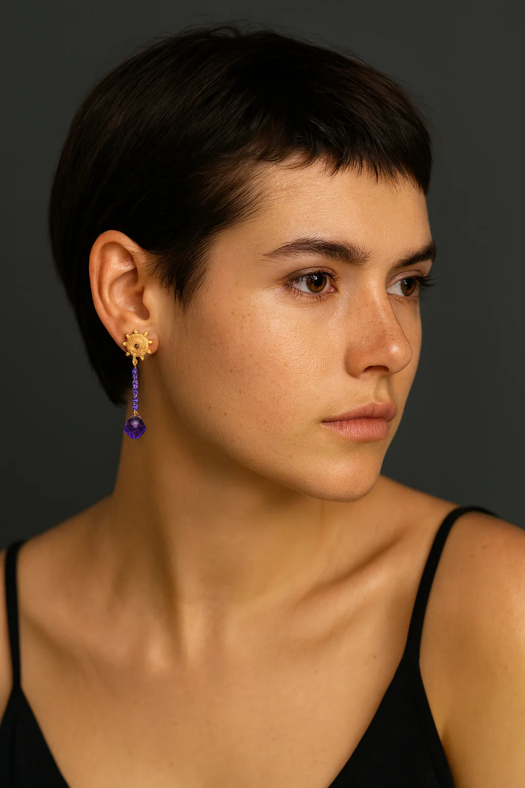 Boucles d’oreilles OSIRIS – Améthyste