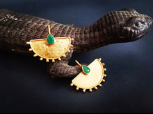 Load image into Gallery viewer, ISTANBUL VERT BO/EARRINGS