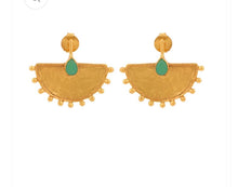 Load image into Gallery viewer, ISTANBUL VERT BO/EARRINGS