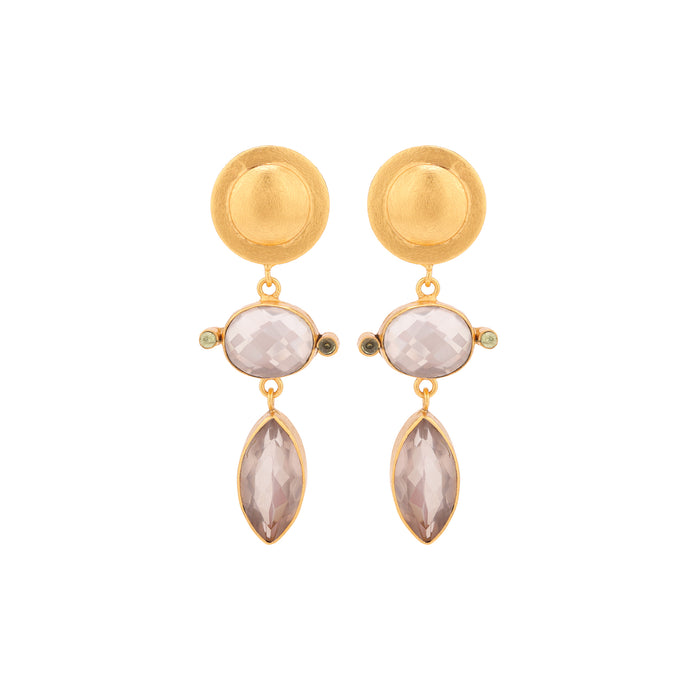 LEBANON QUARTZ BO/EARRINGS