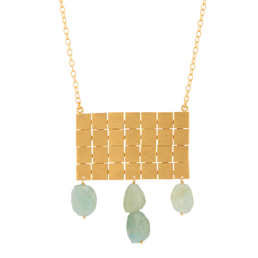 MILANO AQUA PENDANT NECKLACE