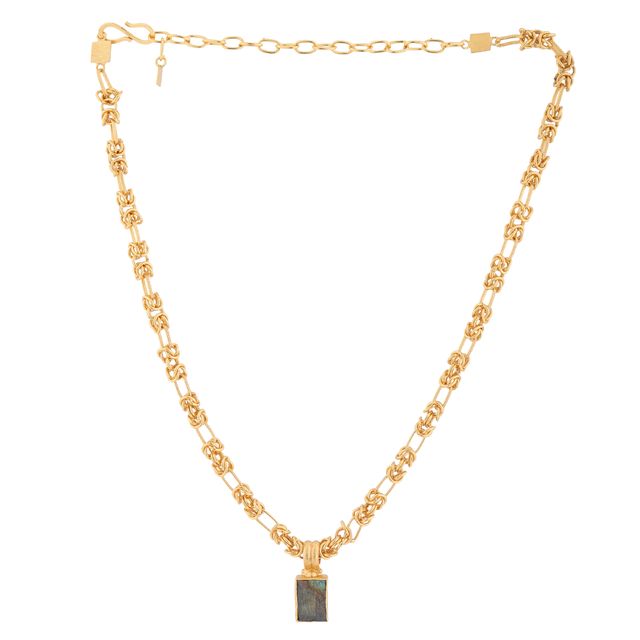 Collier Amulette – LabradorIte