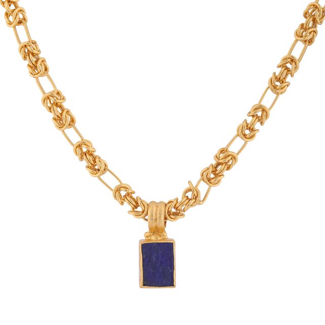 Collier Amulette – Lapis-lazul