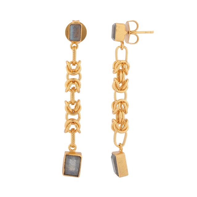 Boucles d’oreilles Vesti - Labradorite