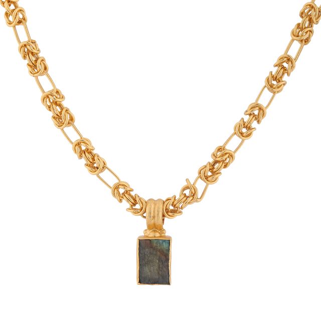 Collier Amulette – LabradorIte