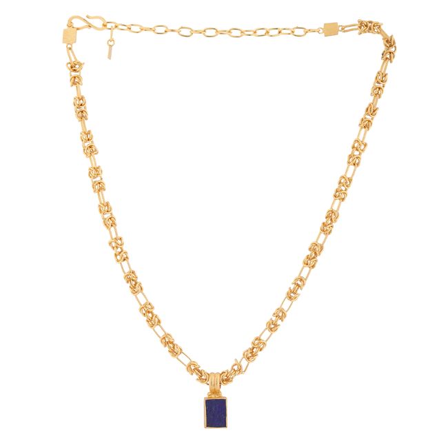 Collier Amulette – Lapis-lazul