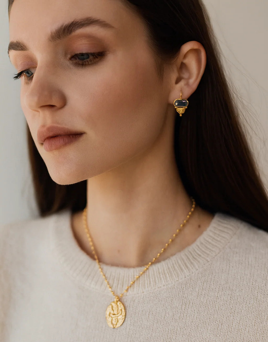 Collier Colombe – Zircone blanche
