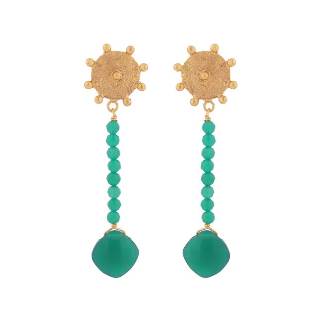 Boucles d’oreilles OSIRIS – Onyx vert