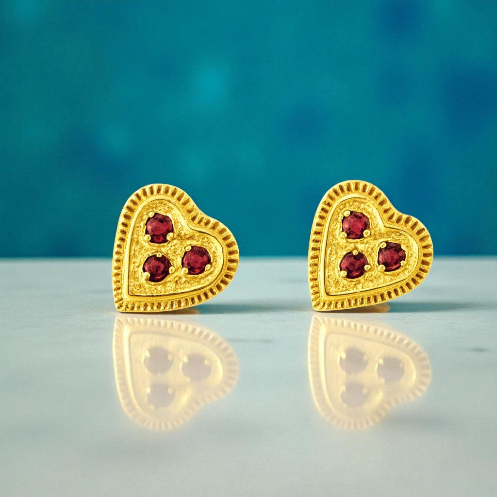 Boucles Vénus Grenat