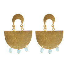 Load image into Gallery viewer, OLIMPIA AQUA EARRINGS