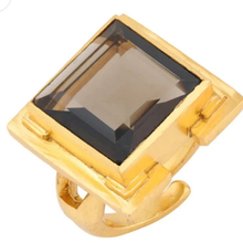 Load image into Gallery viewer, AFGHAN SMOKED QUARTZ RING