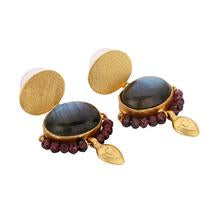 Load image into Gallery viewer, RENAISSANCE LABRADORITE EARRINGS