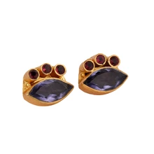 Load image into Gallery viewer, MALI IOLITE EARRINGS