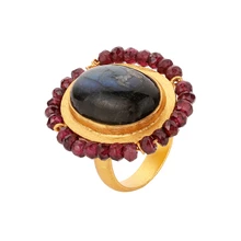 Load image into Gallery viewer, RENAISSANCE LABRADORITE EARRINGS